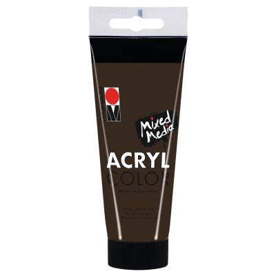 Marabu - Tube AcryColor Couleur Brun Foncé - 100ml
