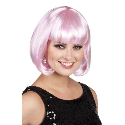 perruque rose pale