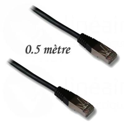 Cordon rj45 catégorie 6a l. 0,5 m lineaire