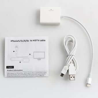 Accessoire TV vidéo Qumox Adaptateur Lightning vers HDMI AV numérique TV  pour Apple iPad iPhone