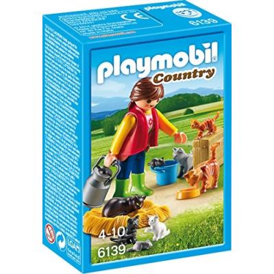Playmobil Country Soigneur Avec Chats 6139