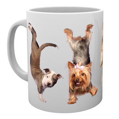 Tasse de ceramique Yoga Dogs 4 Dogs