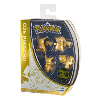 Tomy - t18726 - coffret exclusif - 20 ans - 4 figurines de pikachu