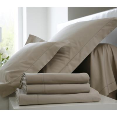 Taie d'oreiller Satin BLANC DES VOSGES 65 x 65 cm Chanvre