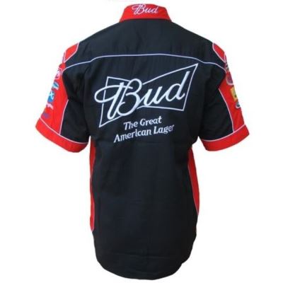 chemise budweiser rouge biere beer chemisette homme S 6xl