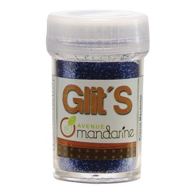 Paillettes glit's 14g : bleu roy avenue mandarine
