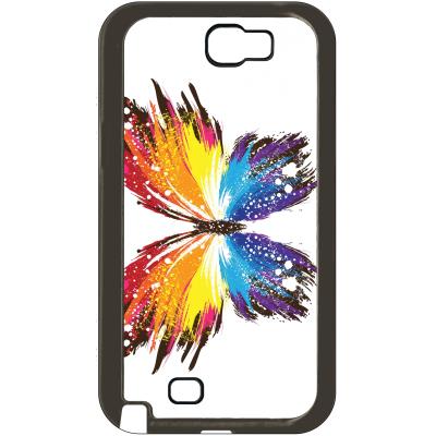 Coque samsung note 2 papillon multicolor