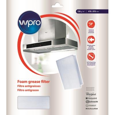 Filtres de hotte Wpro Filtre à graisses et à charbon 2 en 1 150g/m² (UGF 016)