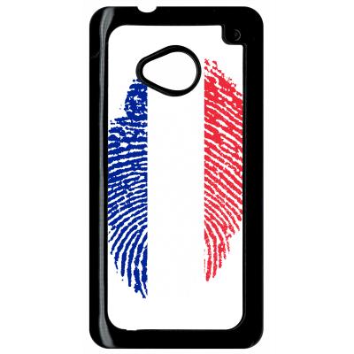 Coque HTC m7 empreinte digitale drapeau france