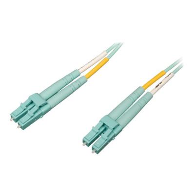 Tripp Lite 10M 10Gb/100Gb Duplex Multimode 50/125 OM4 LSZH Fiber Patch Cable LC/LC Aqua 10 Meters - verbindingskabel - 10 m - aqua