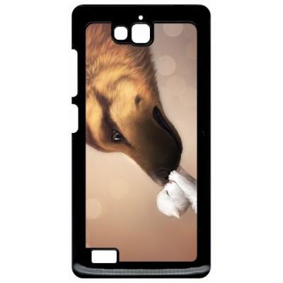Coque huawei honor 3c et 3c 4g amour de chaton chien