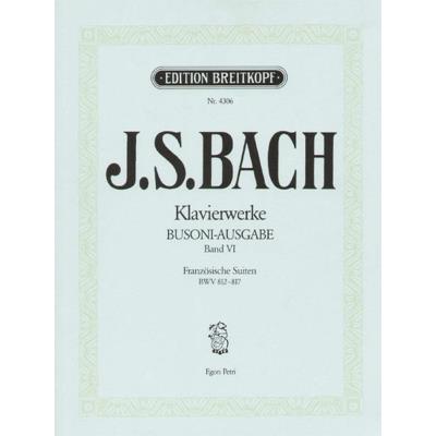Partitions classique EDITION BREITKOPF BACH JOHANN SEBASTIAN - FRANZOSISCHE SUITEN - PIANO Piano