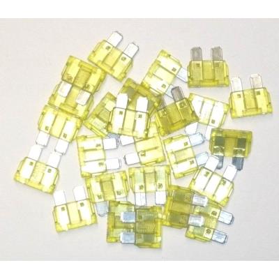 Fusibles Enfichables 20 Ampères Sachet De 25 Fusibles