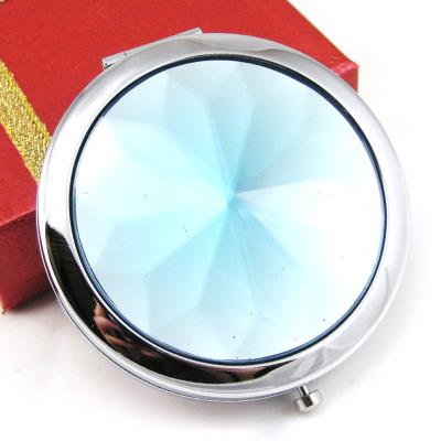 Miroir de poche 'Cristal' turquoise