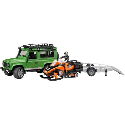 Land Rover avec moto neige