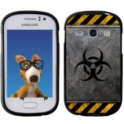Coque Souple en gel noir pour Galaxy Fame avec impression Motifs radioactif