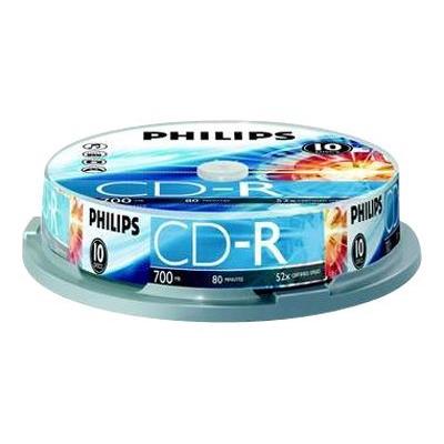 Philips CR7D5NB10 - CD-R x 10 - 700 MB - opslagmedia