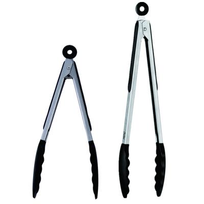 Ineibo Inox Lot De 2 Pinces Barbecue/Cuisine En Et Silicone Alimentaire Sans Bpa