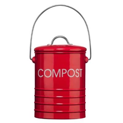Premier Housewares 0510018 Bac À Compost Avec Poignée Rouge