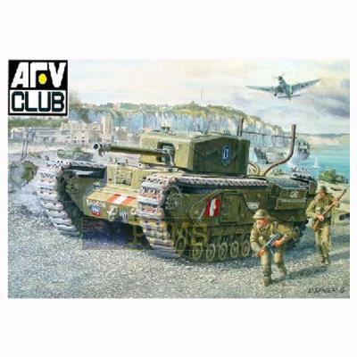 Maquette char CHURCHILL Mk.3 Operation Jubilee Dieppe 1942 Chenilles maillons AFV Club