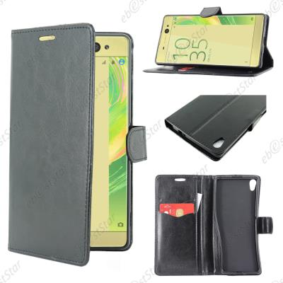 ebestStar ® pour Sony Xperia XA Ultra, XA Ultra Dual - Housse Coque Etui Portefeuille PU Cuir, Couleur Noir