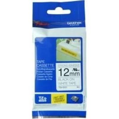Tape, black on white, 12mm tze-s231 by brother tzes231