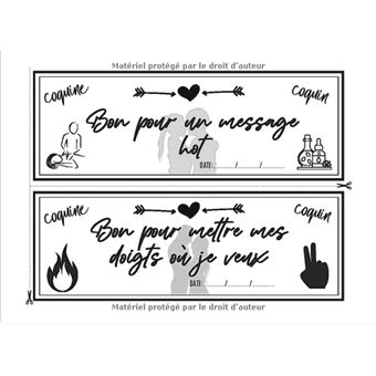 CHEQUIER COQUIN pour couples - 60 bons cadeaux - 62 pages Format 21 x 15cm  NLFBP Editions - broché - NLFBP Editions - Achat Livre