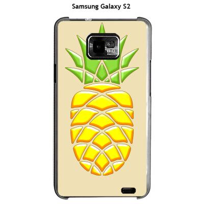 Coque Samsung Galaxy S2 Ananas Beige