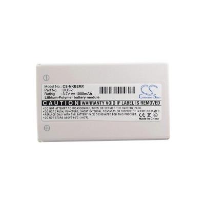 Batterie 1000 mAh CameronSino CS-NKB2MX pour Nokia 3610/5210/6500/6510/7650/8210/8250/8280/8310/8850/8890/8910/8910i
