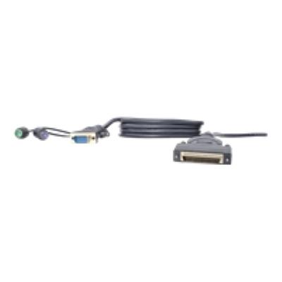 Belkin OmniView Dual Port Cable, PS/2 - toetsenbord / video / muis (TVM) kabel - 3 m - B2B