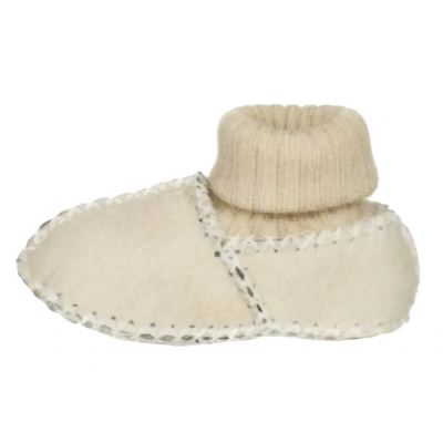 chaussures bébé bande élastique beige taille 18/19