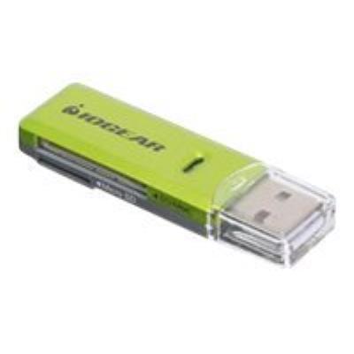 IOGEAR SD/MicroSD/MMC Card Reader/Writer GFR204SD - kaartlezer - USB 2.0