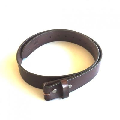2XL 135cm ceinture en cuir véritable brun homme femme pleine fleur