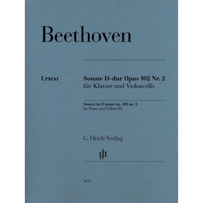 Beethoven Ludwig van - Sonate Opus 102/2 en ré majeur --- Violoncelle et Piano