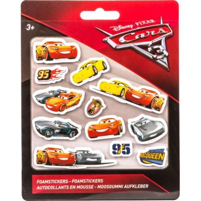 Disney Cars 3 autocollants en mousse 12 pièces