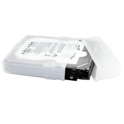 StarTech.com HDDSLEV35 Etui de Protection en Silicone pour Disque Dur 3.5 Avec Accès aux Connecteurs Transparent