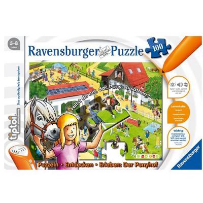 Ravensburger - Jeu en Allemand - Puzzeln Entdecken Erleben : Der Ponyhof