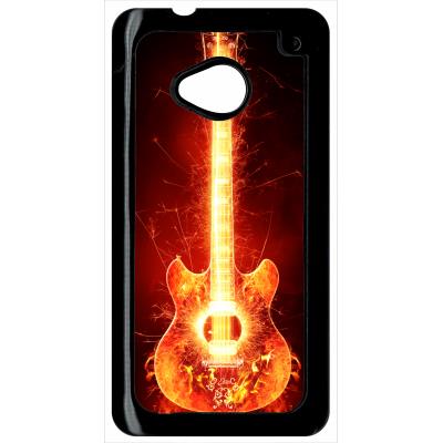 Coque HTC m7 blazing guitare