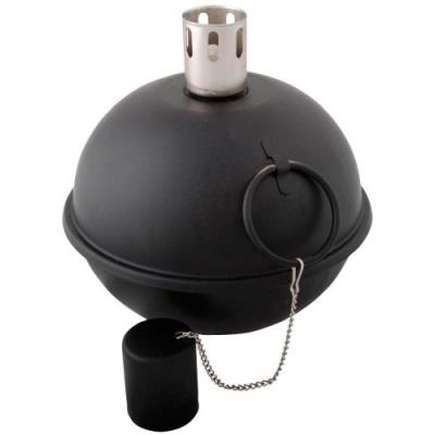 Esschert design ff24z grand flambeau culbuteur acier noir