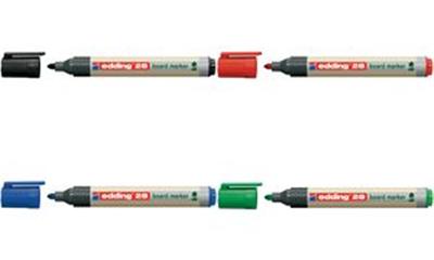 edding 28 EcoLine Marqueur effaçable tableau 90% de plastique recyclé pointe ogive 1 5 3 mm