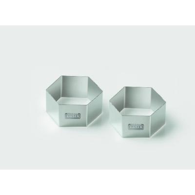 KAISER 645797 SET DE 2 ANNEAUX À DESSERT HEXAGONAUX Ø 8 CM