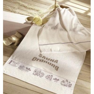 Dyckhoff Frottier - 14485/200 - Serviette Sauna - 75 x 200 cm - Naturel Import Allemagne