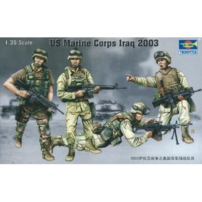 TRUMPETER 00407 US MARINES IRAQ 2003 1:35 PLASTIC KIT MAQUETTE