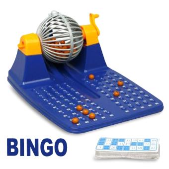Jeu de société Bingo avec roulette et billes - Loto mémo et domino