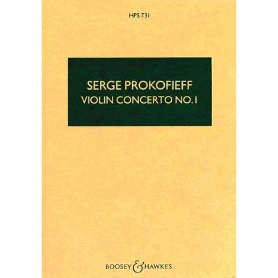 Partitions classique BOOSEY & HAWKES PROKOFIEV SERGEI - VIOLIN CONCERTO NO. 1 OP. 19 - VIOLIN AND ORCHESTRA Format poche