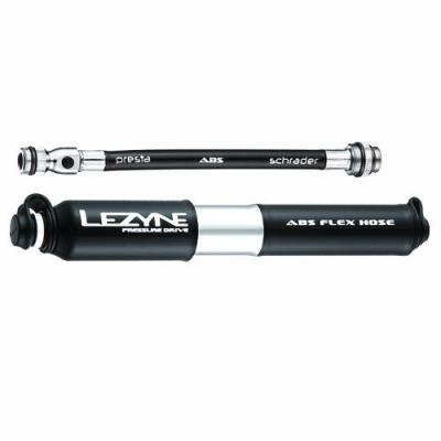Lezyne pressure drive hi-gloss mini pompe noir s