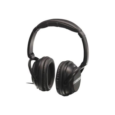 Lindy Active Noise Cancelling Headphones - Koptelefoon - over oor - met bekabeling - actieve geluidsdemping - 3,5 mm-stekker