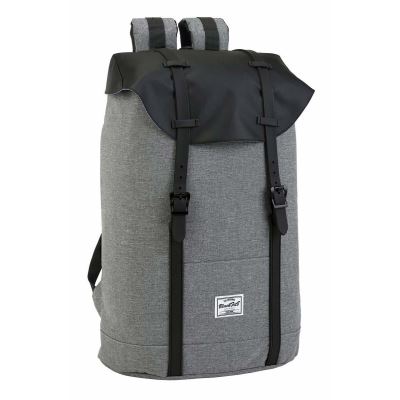 Black&Grey Sac à dos Cartable porte-ordinateur 31x42x15