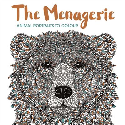 The Menagerie: Animal Portraits To Colour (Paperback)