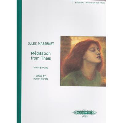 Partitions classique EDITION PETERS MASSENET JULES - MEDITATION DE THAIS - VIOLON Violon
